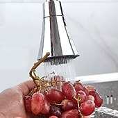 abordables Robinets-pulvérisateurs-Robinet d&#039;eau de cuisine universel pression réglable tête de robinet d&#039;eau rotative à 360 degrés adaptateur de buse de robinet de douche à économie d&#039;eau