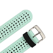 billiga Garmin klockband-Klockarmband för Garmin Forerunner 220/230/235/620/630/735XT Approach S20 / S6 / S5 Silikon Ersättning Rem med borttagningsverktyg Vattentät Andningsfunktion Sportband Armband