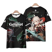 cheap Cartoon &amp; Movie Character Graphic-Genshin Impact Kaedehara Kazuha T-shirt Anime Cartoon Anime 3D Harajuku Graphic Kawaii For Couple&#039;s Men&#039;s Women&#039;s Adults&#039; Back To School 3D Print
