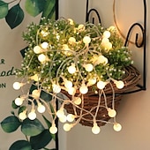  venkovní led koule koule řetězová světla 100/50/30 m víla světlo 800/400/300 led pro párty zahrada dvoře barevné romantické dekorace osvětlení IP44 vodotěsné