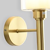 זול אורות קיר פנימיים-תאורת קיר מודרנית שטוחה, led סלון חדר שינה אור קיר נחושת 220-240v