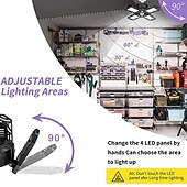 お買い得  LEDスポットライト-導かれたガレージライト80w変形可能導かれたガレージの天井灯ガレージのワークショップのための店のライト地下照明サポートe26/e27ねじソケット