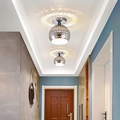 זול תאורת תקרה פשוטה-15 ס"מ מנורות תקרה בעיצוב אי מתכת מצופה אלקטרו מודרני 220-240v