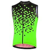 abordables Chaquetas y chalecos para hombre-Hombre Chaleco de Ciclismo Geométrico Sin Mangas Bicicleta Camiseta con 3 bolsillos traseros MTB Bicicleta Montaña Ciclismo Carretera Secado rápido Bandas Reflectantes Cómodo Dispersor de humedad
