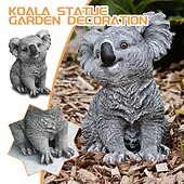 economico sculture e statue da giardino-Resina Koala Statue Da Giardino Sculture Ornamento Casa Giardino Decorazione Statua Animale