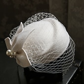 cheap Fascinators &amp; Hats-Elegant Retro Vintage Fascinator Hat Fascinator Kate Middleton Fancy Dress Women's Masquerade Party / Evening Bachelorette Party Adults Hat