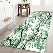 baratos tapetes para sala e quarto-Linda paisagem madeiras tecido de flanela impresso colchão de entrada para casa colchão colchão de banheiro colchão