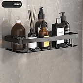 abordables Estantes para baño-Carrito de ducha, cesta triangular para baño, ventosa, tipo de pared, espacio, cuarto de ducha de aluminio, triángulo, estante de esquina para inodoro no perforado