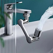 cheap Faucet Sprayer-Alloy Faucet Extender Head Replacement Mechanical Arm 1080° 2 Mode Sprayer Nozzle Attachment, Water Aerator Bubbler for Bathroom Kitchen, Universal Tap Extend Spray Filter Spout Adapter Accessories