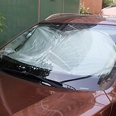 preiswerte Sonnenblenden &amp; Visiere fürs Auto-150 x 70cm Auto Sonnenschutz Sonnenschutz Front Heckscheibe Folie Windschutzscheibe Visier Abdeckung UV Schutz Reflektor Car-Styling hochwertig
