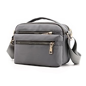 billige Crossbody-vesker-Dame Crossbodyvesker Nylon Daglig Helfarge Svart Rosa Blå