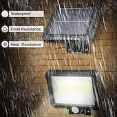 cheap Street Lights-LED Flood Lights Split Solar Lamp Outdoor Motion Sensor LED Solar Floodlight Outdoor Safety Solar Lamp Waterproof 3 Lighting Modes Including 16.4 Feet (about 5 meters) Cable Suitable for Garden Yard Garage
