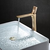 abordables Robinets de lavabo-robinet de lavabo de salle de bain - robinets de bain monotrou classiques électroplaqués