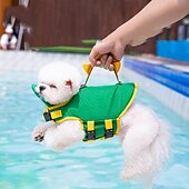 cheap Lifejackets-Dog Cat Life Vest Dog Life Jacket Fashion Sports &amp; Outdoors Adjustable Breathable Soft Washable Comfortable Outdoor Party Dailywear Casual Daily Festival Dog Clothing for Golden Retriever Bulldog Pug