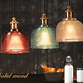 economico Luci a sospensione-14,5 cm lampada a sospensione design singolo led vetro rame stile vintage elettrolitico stile nordico 220-240v