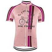 お買い得  メンズジャージ-男性用 サイクリングジャージー グラフィック おかしい 半袖 バイク ジャージー トップス 3つのリアポケット付き マウンテンサイクリング ロードバイク 速乾性 反射性ストリップ 後ポケット 吸汗性 スポーツ イエロー レッド ブルー 衣類