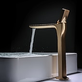 abordables Robinets de lavabo-robinet de lavabo de salle de bain - robinets de bain monotrou classiques électroplaqués