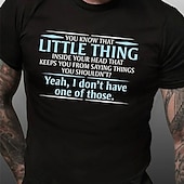 voordelige Grafisch T -shirt voor heren-Voor heren Grafisch Brief T-shirt Informele stijl 100% katoen Korte mouw Grafisch Shirt Zwart Rood Marineblauw Comfortabel T-shirt Straat Casual Modeontwerper kleding