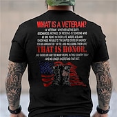 abordables T-shirt patriotique pour vétérans-T-shirt graphique à lettres pour hommes humoristique pour vétérans patriotes et patriotes T-shirt à manches courtes T-shirt en 3D chemise à col ras du cou vintage sports designer extérieur street