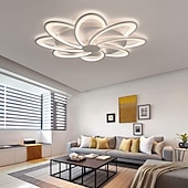 billiga Sputnik Design-53 cm taklampa led modernt vardagsrum sovrum blomformad taklampa