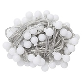  venkovní led koule koule řetězová světla 100/50/30 m víla světlo 800/400/300 led pro párty zahrada dvoře barevné romantické dekorace osvětlení IP44 vodotěsné