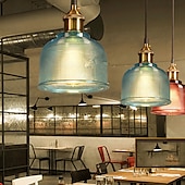 economico Luci a sospensione-14,5 cm lampada a sospensione design singolo led vetro rame stile vintage elettrolitico stile nordico 220-240v