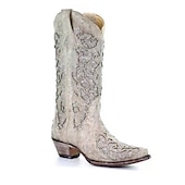 levne Cowboy &amp; Western Boots-dámské vintage westernové kovbojské boty zdobené drahokamy, vyšívaný kožený design pro svatby a zvláštní příležitosti