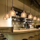 economico Luci a sospensione-14,5 cm lampada a sospensione design singolo led vetro rame stile vintage elettrolitico stile nordico 220-240v