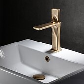 abordables Robinets de lavabo-robinet de lavabo de salle de bain - robinets de bain monotrou classiques électroplaqués