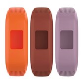 お買い得  ガーミン時計バンド-3パック 時計バンド のために ガーミン Vivofit 3 Vivofit JR Vivofit jr 2 シリコーン 置換 ストラップ 弾性ある 防水 調整可 スポーツバンド リストバンド