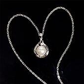 abordables Colliers-Collier Perle Imitation Perle Zircon Femme Mode simple Classique Adorable Mariage Forme Géométrique Colliers Tendance Pour Soirée Cadeau