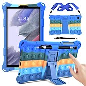 abordables Fundas tablet Samsung-Tableta Carcasa Funda Para Samsung Galaxy Tab S8 11&#039;&#039; S7 11&#039;&#039; A7 Lite 8.7&#039;&#039; A7 A 8.0&quot; 2022 2021 2020 2019 con Soporte Portalápiz Tirantes de Hombro Caricatura Gel de Sílice Para Niños