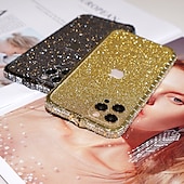 abordables Carcasas iPhone-teléfono Funda Para iPhone 14 13 12 11 Pro Max Mini X XR XS Max 8 7 Plus Funda Trasera Marco Antigolpes para mujer niña Brillo ostentoso brillante Antigolpes TPU Brillante Metal
