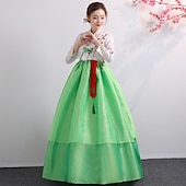 cheap Hanbok-Women&#039;s Dress Hanbok Korean Traditional Masquerade Adults&#039; Top Skirt Party