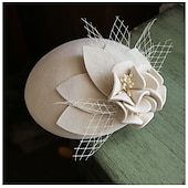 cheap Accessories and More-Retro Vintage 1950s Fascinator Hat Kate Middleton Women&#039;s Masquerade Party / Evening Bachelorette Party Adults Hat
