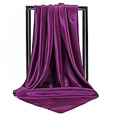 billige skjerf-1 stk 90*90cm ensfarger halsduk hijab skjerf for kvinner silke sateng pannebånd hår skjerf kvinnelige firkantede sjal hodeskjerf for damer