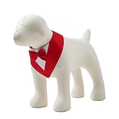 ieftine Îmbrăcăminte și accesorii pentru câini-Câini Pisici Accesorii salopete triunghi Pălărie Bandana pentru ziua de naștere a câinilor Cravată / Papion Adorabil Dulce Respirabil Απαλό Zilnice Casul / Zilnic Îmbrăcăminte pentru câini for Husky