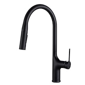 cheap Kitchen Faucets-Kitchen faucet - Single Handle One Hole Electroplated / Painted Finishes Pull-out / Pull-down / Standard Spout / Tall / High Arc Centerset Modern Contemporary Kitchen Taps