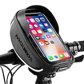 cheap Bike Bags-Bike Phone Mount Bag Bike Front Frame Handlebar Bag Waterproof Bike Phone Holder Case Bicycle Accessories Pouch Sensitive Touch Screen Compatible with iPhone 11 XS Max XR 8 Plus Below 6.5