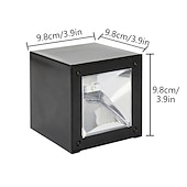 abordables Aplique de pared para exterior-2 uds., luces solares de pared, luz de valla exterior para jardín, patio, balcón, patio, villa, porche, decoración de patio, lámpara de pared impermeable de ambiente