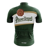 abordables Maillots Hombre-Hombre Maillot de Ciclismo Bloque de color Manga Corta Bicicleta Maillot Camiseta con 3 bolsillos traseros MTB Bicicleta Montaña Ciclismo Carretera Secado rápido Bandas Reflectantes Bolsillo trasero