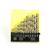 cheap Drill Bit Set-19pc/lot 1mm-10mm Titanium Metalworking Hard Metal HSS Twist Drill Bit Set For Drilling Stainless Steel