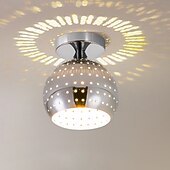 זול תאורת תקרה פשוטה-15 ס"מ מנורות תקרה בעיצוב אי מתכת מצופה אלקטרו מודרני 220-240v