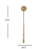 رخيصةأون إضاءات الحوائط الداخلية-مصباح جداري داخلي 1-light 10 وات led لغرفة النوم وغرفة الطعام مصباح جداري نحاسي