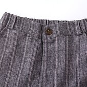 billiga Pojkes formella kostym-3 delar Ringbärarkostym Pojkar Barn Kostym Formell kostym Skjorta och byxa Tank &amp; byxor Klädesset Skola Formell Semester Mode Grundläggande Formell Rand Lappverk Blå Kaki Grå Bomull