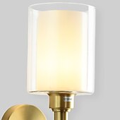 זול אורות קיר פנימיים-תאורת קיר מודרנית שטוחה, led סלון חדר שינה אור קיר נחושת 220-240v