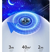 economico luci del proiettore della galassia stella-planetario proiettore luci galassia proiezione 7 in 1 con 360 nebulosa rotante luna notte lampada pianeta aurora per camera da letto soffitto sala giochi party bar