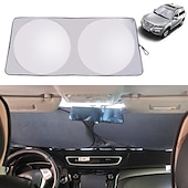 preiswerte Sonnenblenden &amp; Visiere fürs Auto-150 x 70cm Auto Sonnenschutz Sonnenschutz Front Heckscheibe Folie Windschutzscheibe Visier Abdeckung UV Schutz Reflektor Car-Styling hochwertig