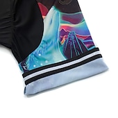 economico Set di abbigliamento da uomo-Per uomo Maglia da ciclismo con pantaloncini Manica Corta Mountain Bike MTB Ciclismo su strada Estate Primavera Blu + arancio Tigre Bicicletta Cuscinetto 3D Asciugatura Rapida Tasca Posteriore