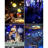 economico luci del proiettore della galassia stella-planetario proiettore luci galassia proiezione 7 in 1 con 360 nebulosa rotante luna notte lampada pianeta aurora per camera da letto soffitto sala giochi party bar